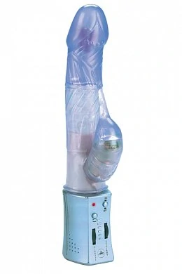 Вибратор с шариками синий 19см — купить в секс-шопе LoveDoctor