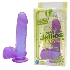 Фаллос фиолетовый Crystal Jellies 6 — купить в секс-шопе LoveDoctor