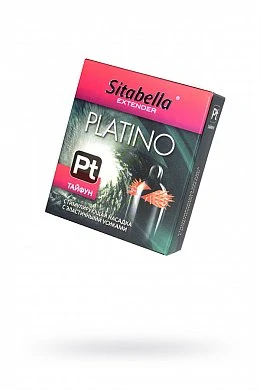 Насадка стимулирующая Sitabella Extender Platino Тайфун с усиками 1 шт — купить в секс-шопе LoveDoctor