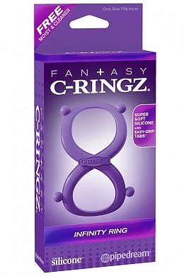 Эрекционное кольцо Infinity Ring на пенис и мошонку фиолетовое — купить в секс-шопе LoveDoctor