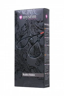 Лассо для пениса Mystim Rodeo Robin электростимуляция черный 42 см — фото 3