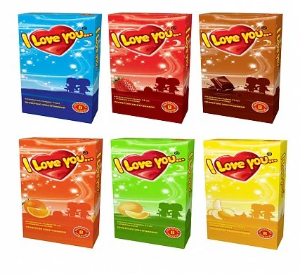 Презервативы I Love You ароматизированные 12 шт — купить в секс-шопе LoveDoctor