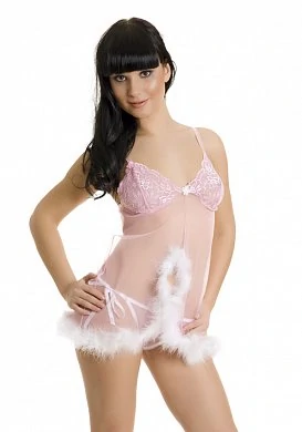 Комбинация с трусами розовая S/L — купить в секс-шопе LoveDoctor