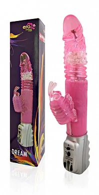 Вибратор возвратно - поступательный с ротацией. Цвет: фиолетовый. Размер: длина 21 см, диаметр 3-3,5