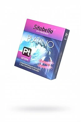 Насадка стимулирующая Sitabella Extender Platino Шторм с усиками 1 шт — купить в секс-шопе LoveDoctor