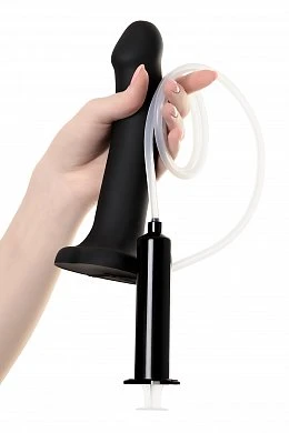 Ремневой семяизвергающий страпон Strap-on-me черный 19,6 см — фото 13