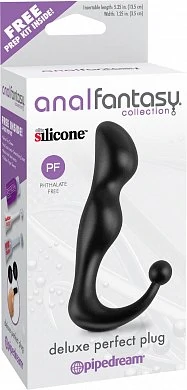 Стимулятор простаты Deluxe Perfect Plug черный — купить в секс-шопе LoveDoctor