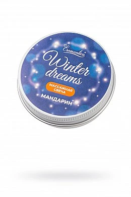 Массажная свеча Winter dreams с ароматом мандарина 30 мл — купить в секс-шопе LoveDoctor