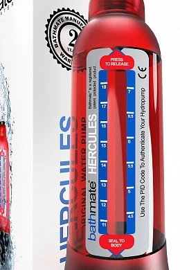 Гидронасос для увеличения члена Bathmate Hercules красный 30 см — фото 8