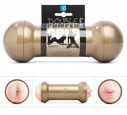 Мастурбатор двойной Double Pumped GOLD — купить в секс-шопе LoveDoctor