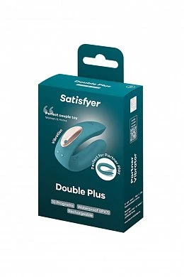 Многофункциональный стимулятор для пар Satisfyer Double Plus зелёный — фото 5