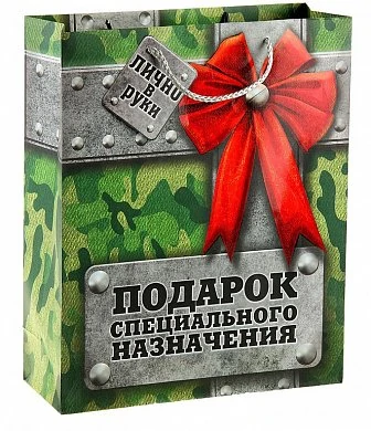 Подарочный пакет 12*15 см Подарок специального назначения — купить в секс-шопе LoveDoctor