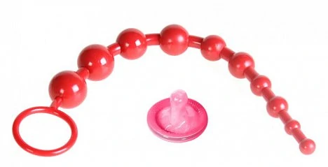 Размер: длина 25 см, диаметр шариков от 1 до 2,5 см.