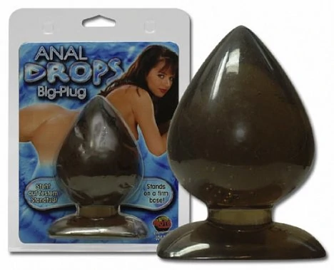 Гладкая и скользкая анальная втулка красивой формы с заостренным наконечником.