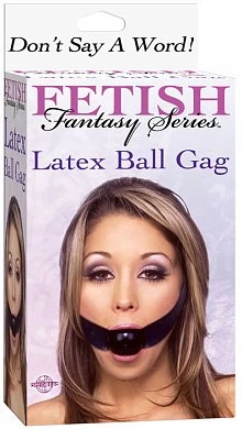 Кляп Latex Ball Gag черный — купить в секс-шопе LoveDoctor