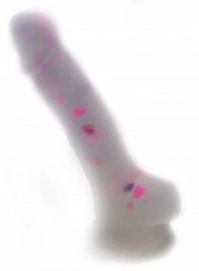 Фаллоимитатор с мошонкой на присоске Dildo цветной 19 см — фото 5