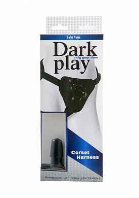 Трусы для страпона Dark play черные — фото 2