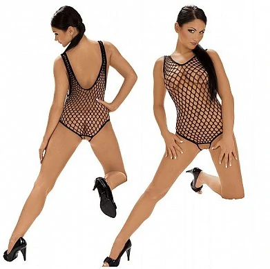 Боди из крупной сетки черное S/M — купить в секс-шопе LoveDoctor