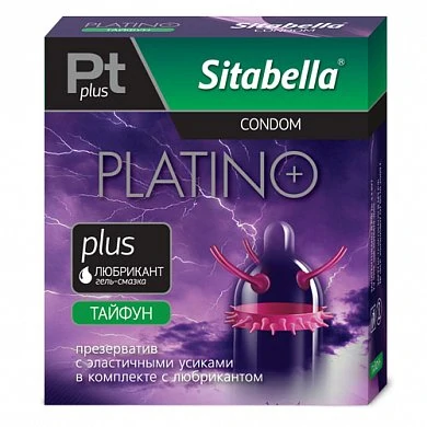 Презерватив Ситабелла Platino plus Тайфун с усиками 1 шт — купить в секс-шопе LoveDoctor
