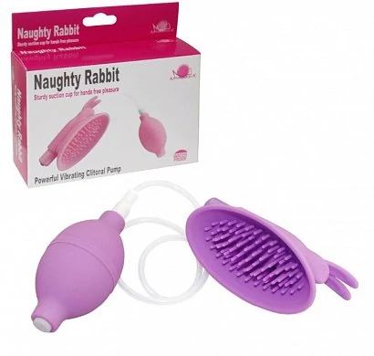 Вибропомпа для клитора с грушей Naughty Rabbit 7 режимов — купить в секс-шопе LoveDoctor