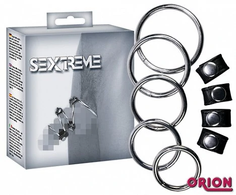 Бондаж для пениса Sextreme Penisringe-Kombi 5 er — купить в секс-шопе LoveDoctor