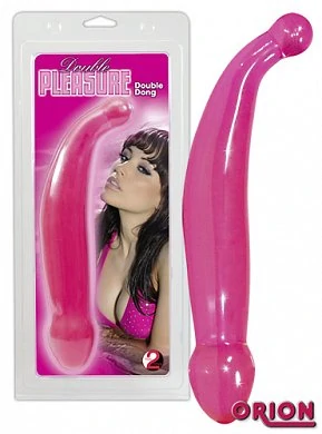 Двойной донг Double Pleashure розовый — купить в секс-шопе LoveDoctor