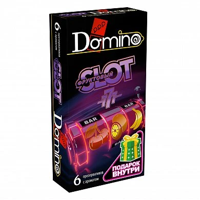 Презервативы Domino "Фруктовый слот" 6 шт — купить в секс-шопе LoveDoctor