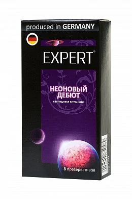 Презервативы Expert ''Неоновый дебют'' светящиеся в темноте 8 шт — фото 2