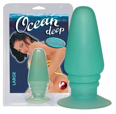 Анальная втулка Ocean Deep цвет голубой 13,5 см — купить в секс-шопе LoveDoctor