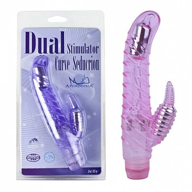 Вибромассажер Dual Stimulator Curve Seduction розовый 16 см — купить в секс-шопе LoveDoctor