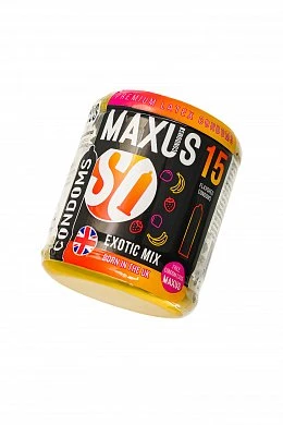 Презервативы Maxus Exotic Mix ароматизированные в железном кейсе 15 шт — купить в секс-шопе LoveDoctor