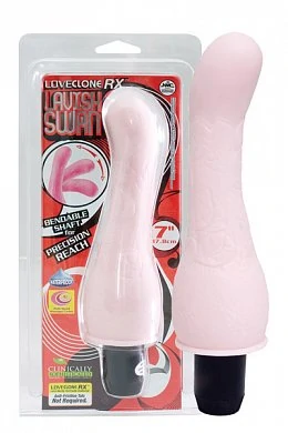 Очень гибкий и удобный на любую позицию вибратор, который имеет длину 17,8 см.