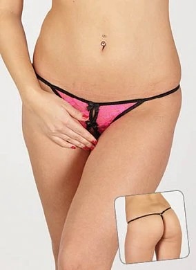 Стринги контактные женские розовое кружево  р.52 — купить в секс-шопе LoveDoctor