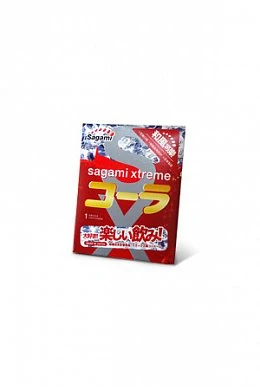 Презервативы латексные с ароматом колы Sagami Xtreme Cola №1 шт — фото 2