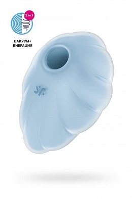Вакуум-волновой бесконтактный стимулятор клитора Satisfyer Cloud Dancer голубой — купить в секс-шопе LoveDoctor