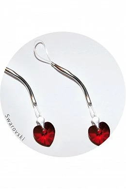 Украшение для груди с кристаллами Swarovski красно-серебристое — купить в секс-шопе LoveDoctor