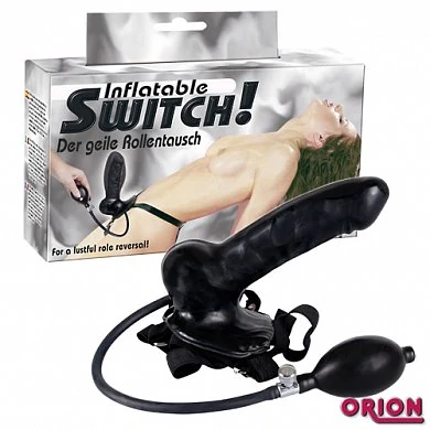 Страпон с эффектом увеличения Inflatable Switch — купить в секс-шопе LoveDoctor