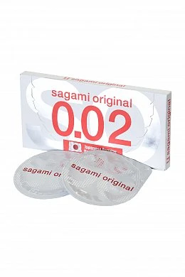 Презервативы Sagami Original 0.02 полиуретановые № 2 — купить в секс-шопе LoveDoctor