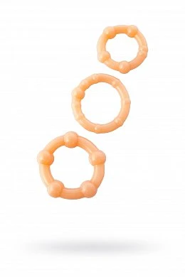 Эрекционные кольца Rings Set телесные 3 шт — купить в секс-шопе LoveDoctor