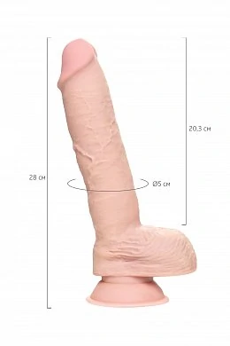 Фаллоимитатор Pipedream King Cock с мошонкой телесный 27,9 см — фото 13