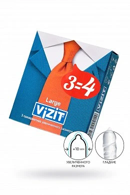 Презервативы Vizit увеличенного размера № 3 — купить в секс-шопе LoveDoctor