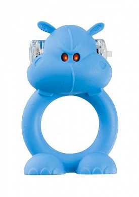 Вибронасадка Beasty Toys Happy Hippo голубая — купить в секс-шопе LoveDoctor