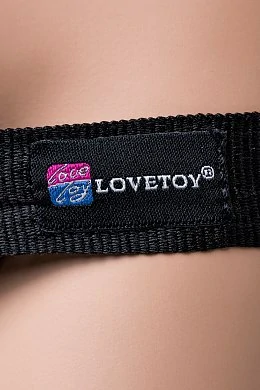 Страпон на креплении LoveToy с поясом Harness 17 см — фото 7
