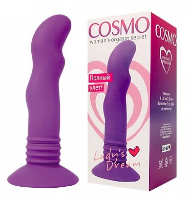 Вибромассажер Cosmo фиолетовый 12 см — купить в секс-шопе LoveDoctor