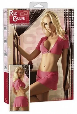 Топ и юбка розовое L — купить в секс-шопе LoveDoctor