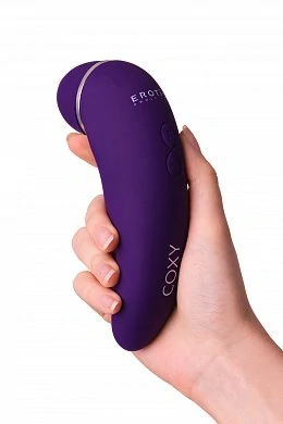 Бесконтактный стимулятор клитора Coxy с вибратором фиолетовый — фото 14