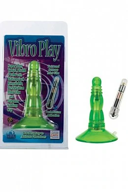 Анальная пробка Vibro Play зеленая — купить в секс-шопе LoveDoctor