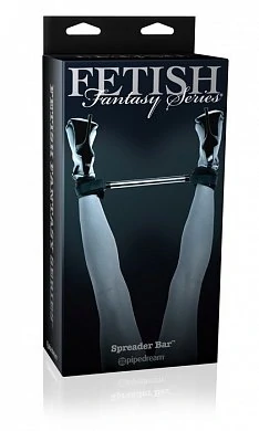 Наножники на жесткой сцепке Spreader Bar черные — фото 3