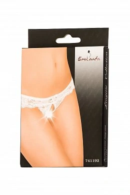 Эротические трусики Erolanta Lingerie Collection кружевные белые 50-52 — фото 8