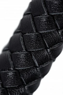 Кнут плетеный Pecado из натуральной кожи черный 65 см — фото 4